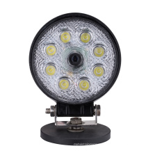 Super Wide Angle IP69K waterproof Round LED working light  camera